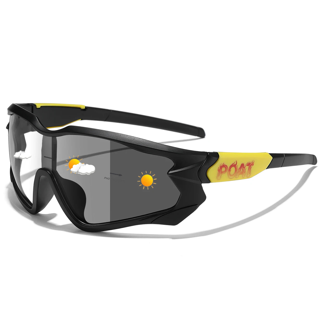 Photochromic Cycling Sunglasses Unisex For MTB Running And Fishing
