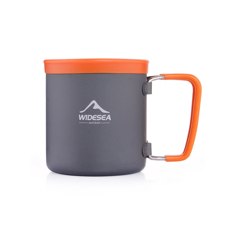 Widesea Outdoor Camping Cookware Set With Pots Kettle Cups