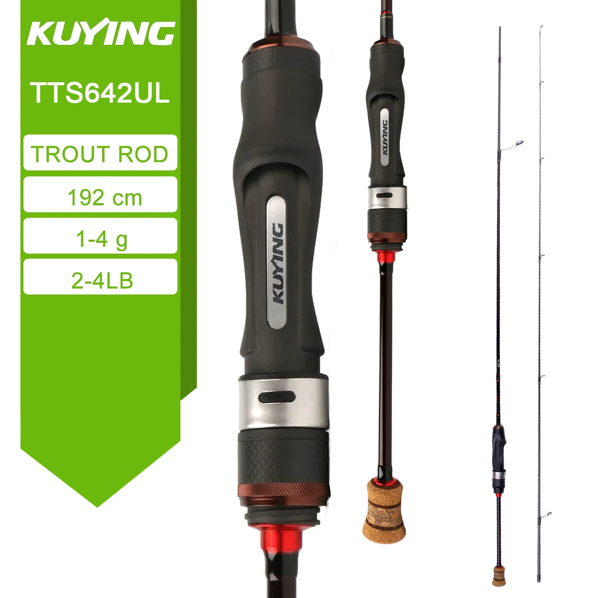 KUYING TETON Spinning Casting Rod For Fishing Lure BFS Pole