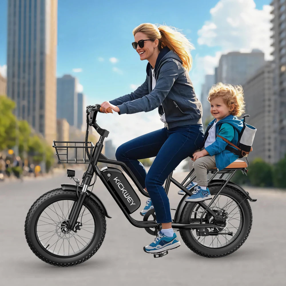 Kickwey LD20 Electric Mountain Bike 1500W 48V Fat Tire
