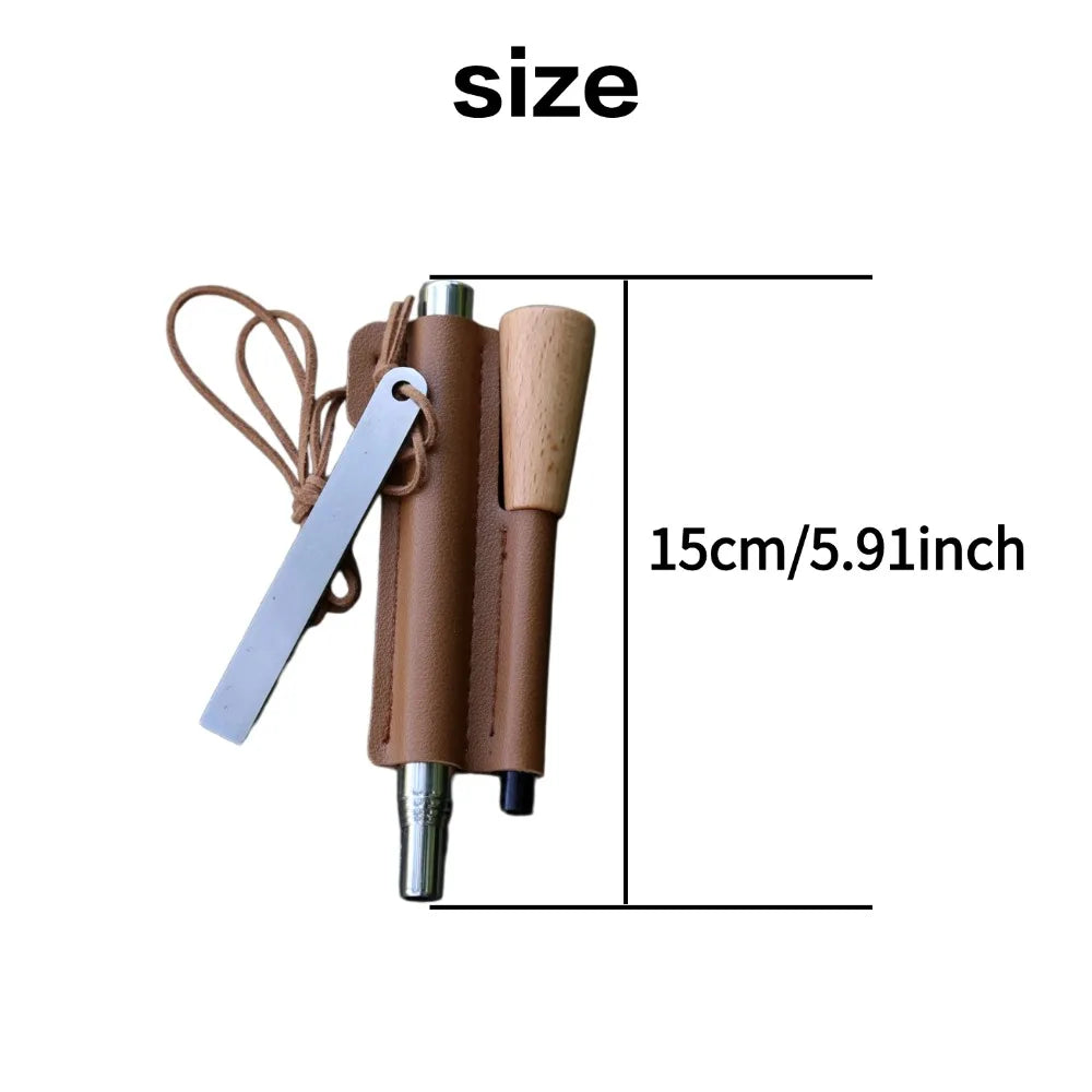Iron Magnesium Survival Ignition Kit With Rod And Igniter For Camping