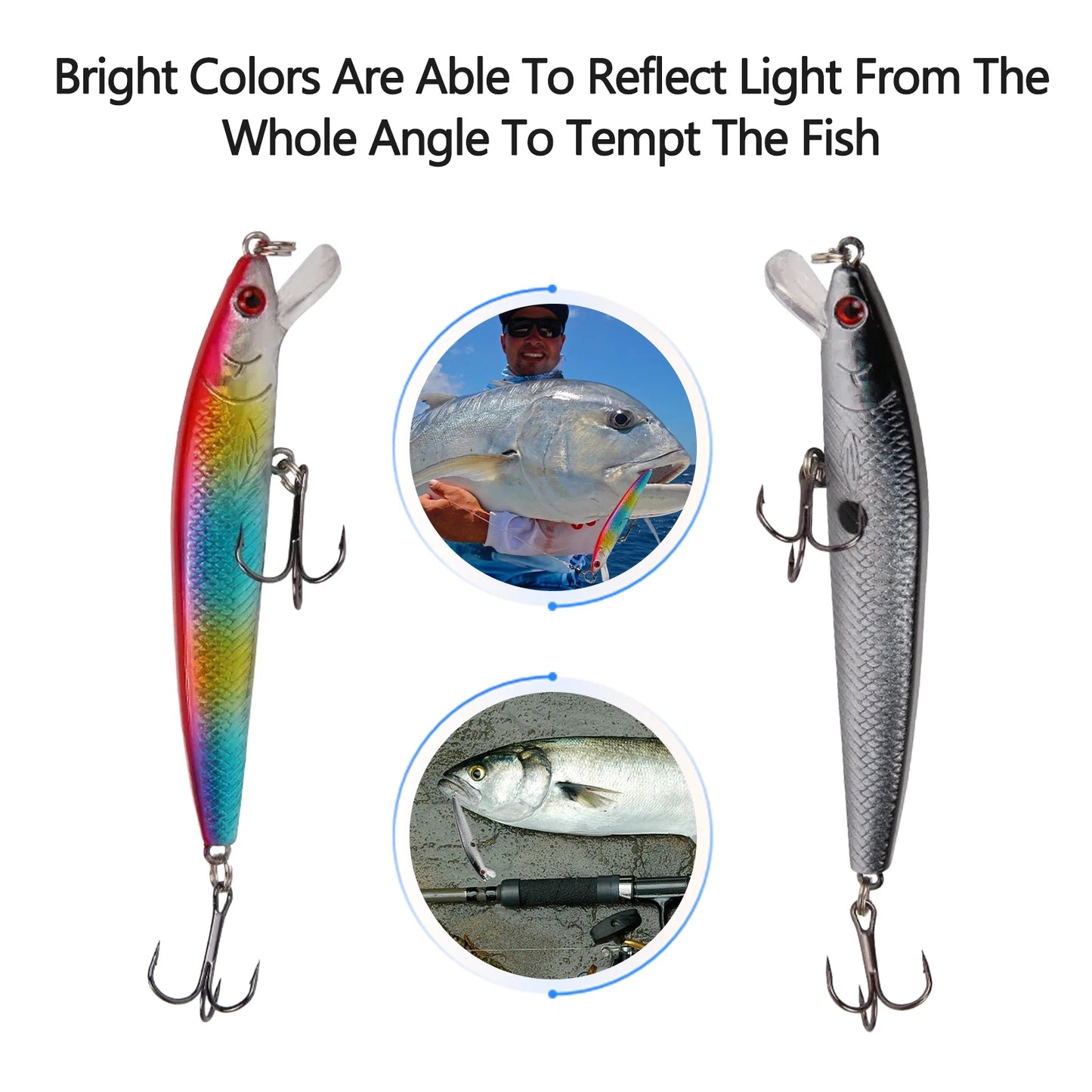 Minnow Hard Lures Set for Freshwater and Saltwater Fishing
