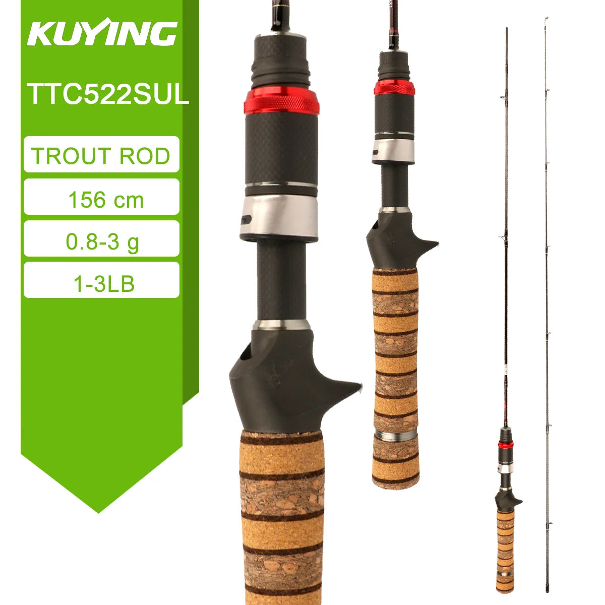 KUYING TETON Spinning Casting Rod For Fishing Lure BFS Pole