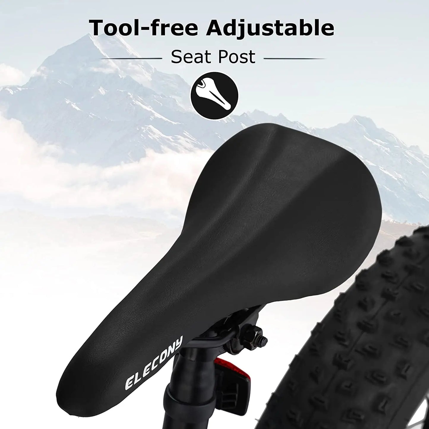 Ecarpat Fat Tire Mountain Bike With Front Suspension