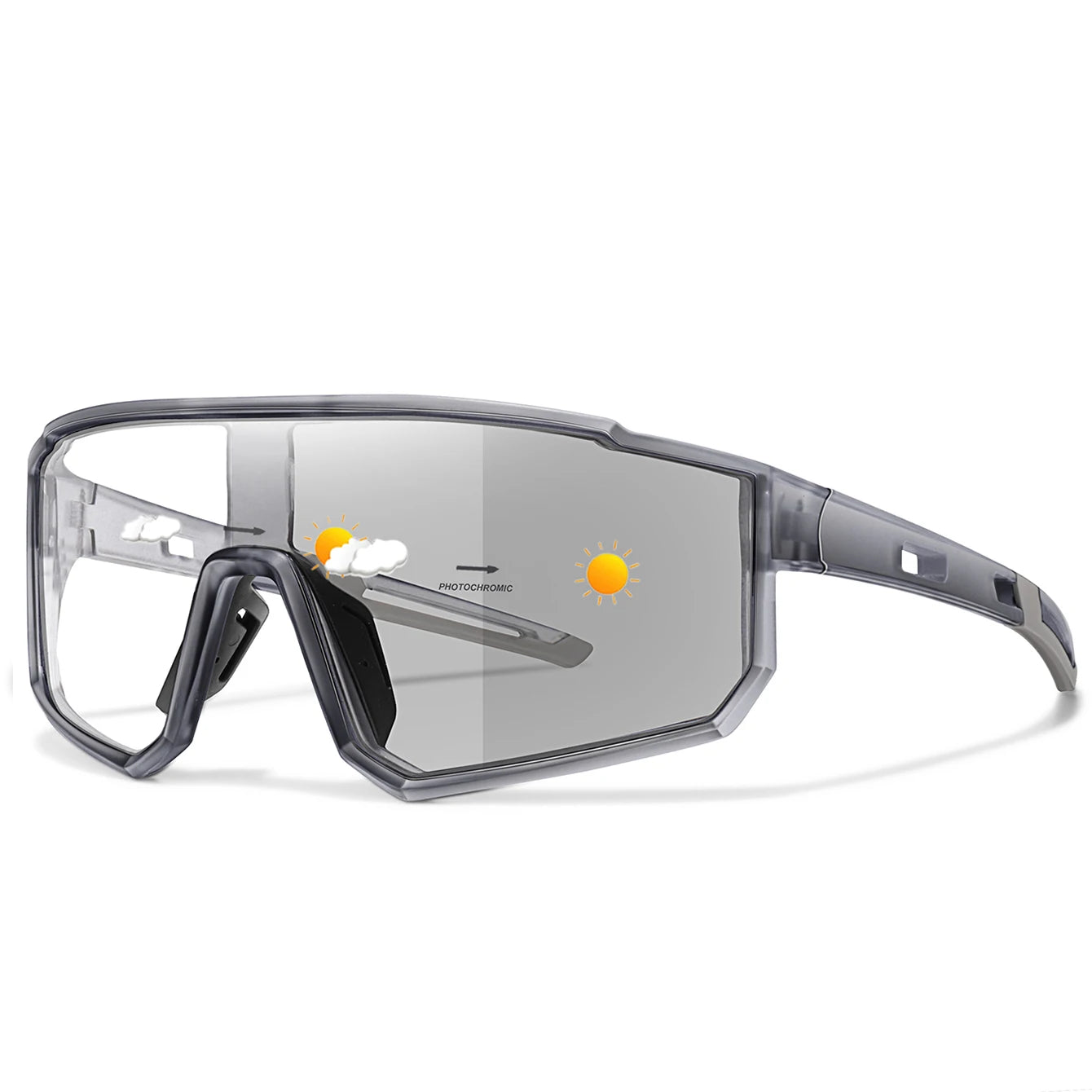 Photochromic Cycling Sunglasses Unisex For MTB Running And Fishing