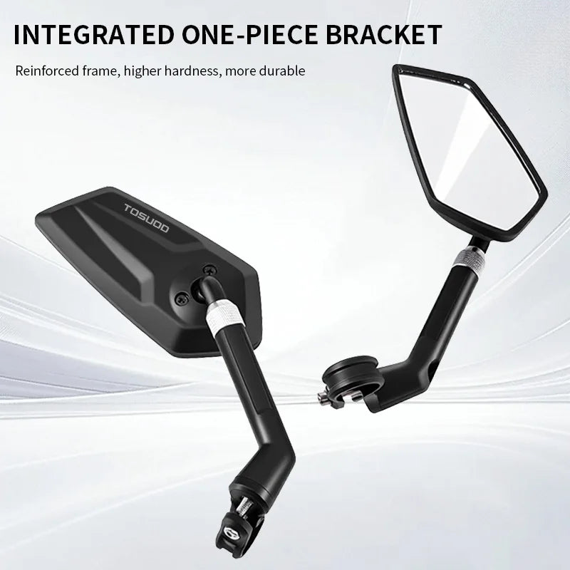TOSUOD Bicycle Rearview Mirror 360 Rotatable Telescopic For Mountain Bike