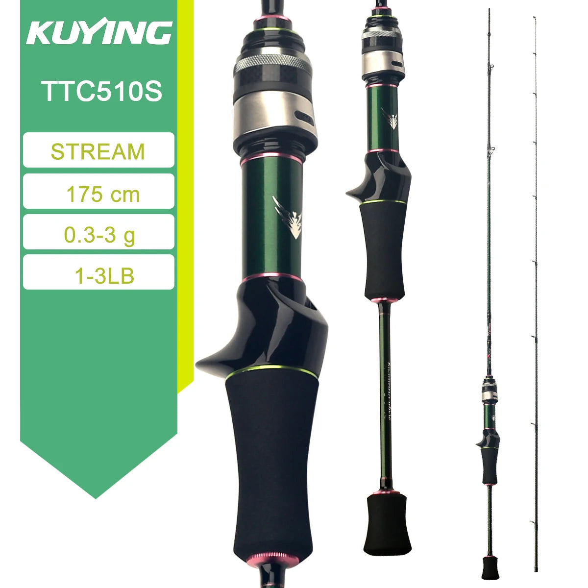 KUYING TETON Spinning Casting Rod For Fishing Lure BFS Pole