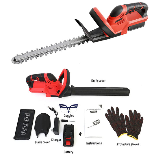 Cordless Hedge Trimmer 22-Inch With 3.0Ah Battery Charger