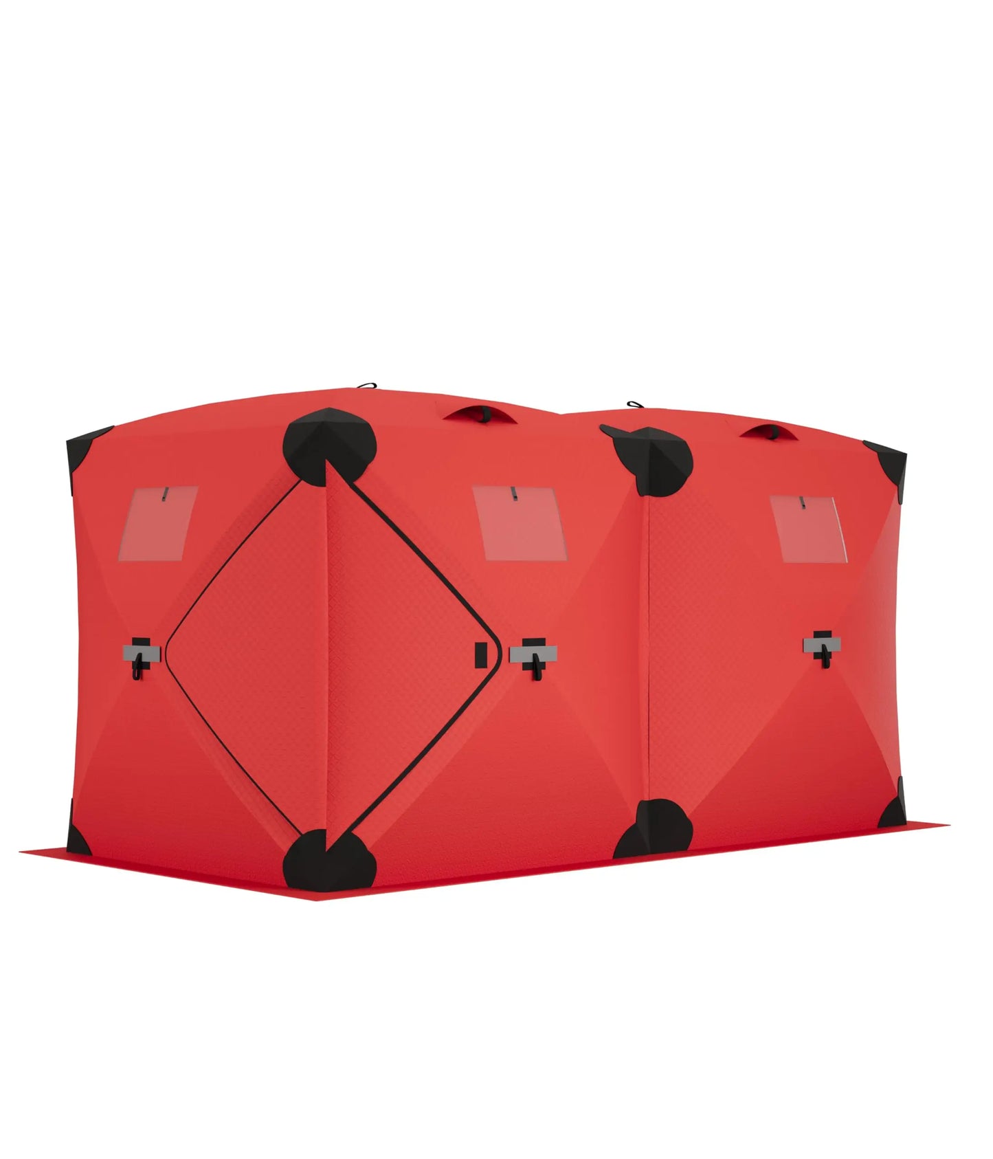 Pop Up Ice Fishing Tent Insulated Shelter Hub Style Windproof