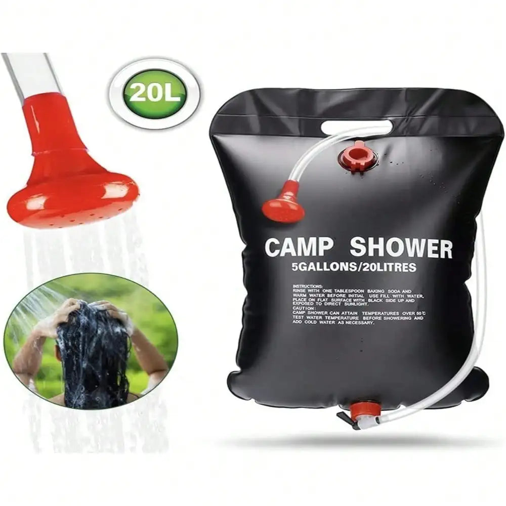Solar Heating Portable Shower Bag For Outdoor Camping And Travel