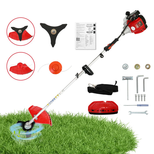 4-Stroke Gas Weed Wacker Straight Shaft For Lawns And Grass