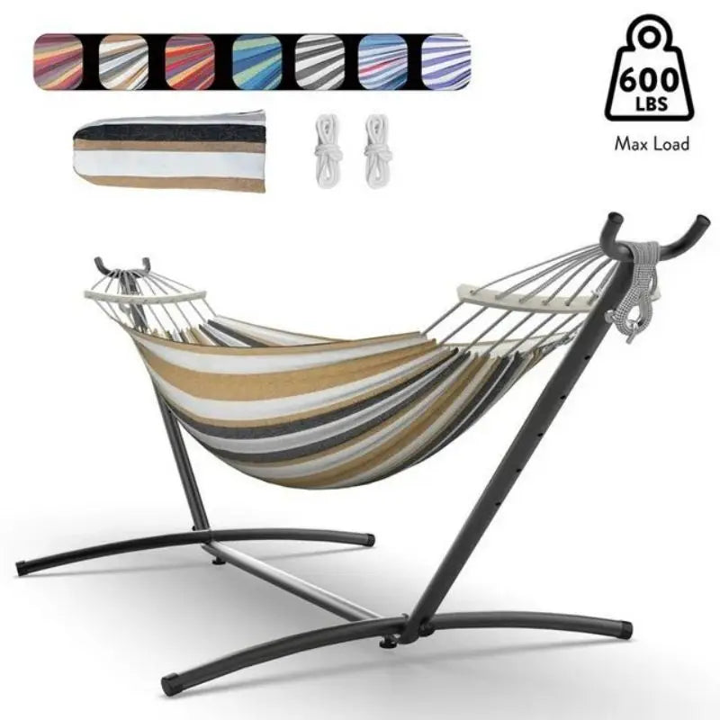 GYROOR Adjustable Stand Hammock With Steel Frame And Storage Bag