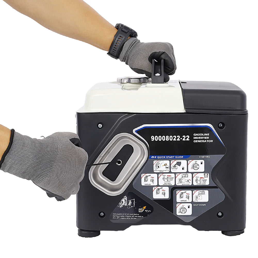 Portable Inverter Generator 1200W Quiet Eco Mode For Camping