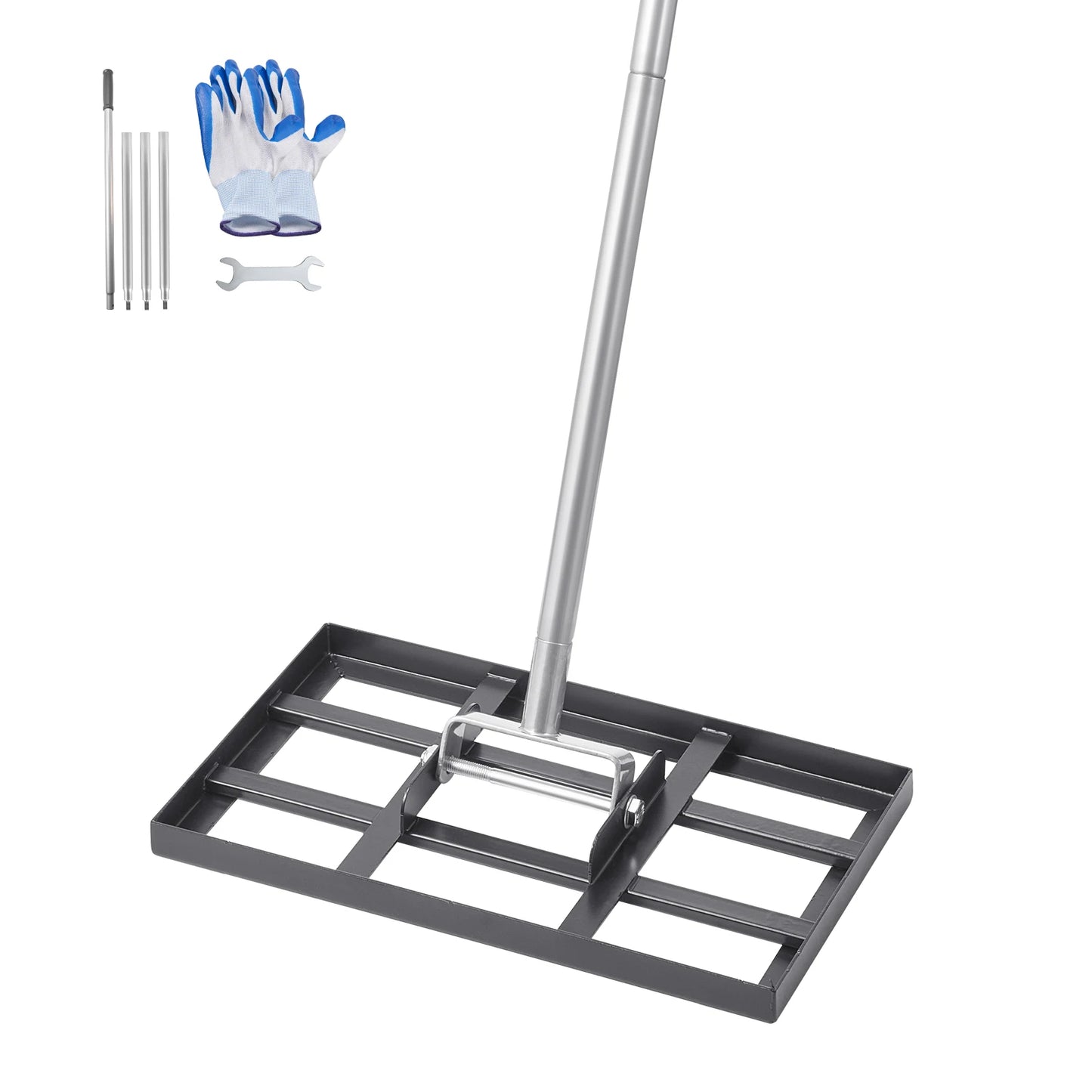 VEVOR Lawn Leveling Rake With Ground Plate Carbon Steel