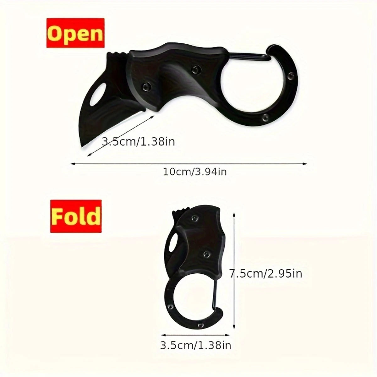 Keychain Folding Knife Multi Tool EDC Survival Gift