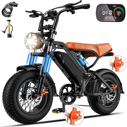 Terrosor 1200W All-Terrain Electric Motorcycle 28MPH 48V 18Ah