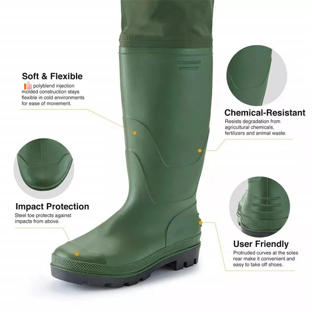 Night Cat Unisex Breathable Waterproof Chest Wader With Boots