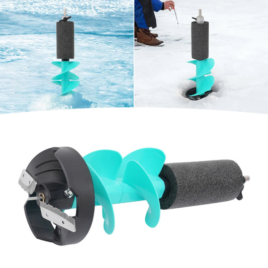 Floating Ice Drill Auger With Stainless Steel Blades And Protective Cover