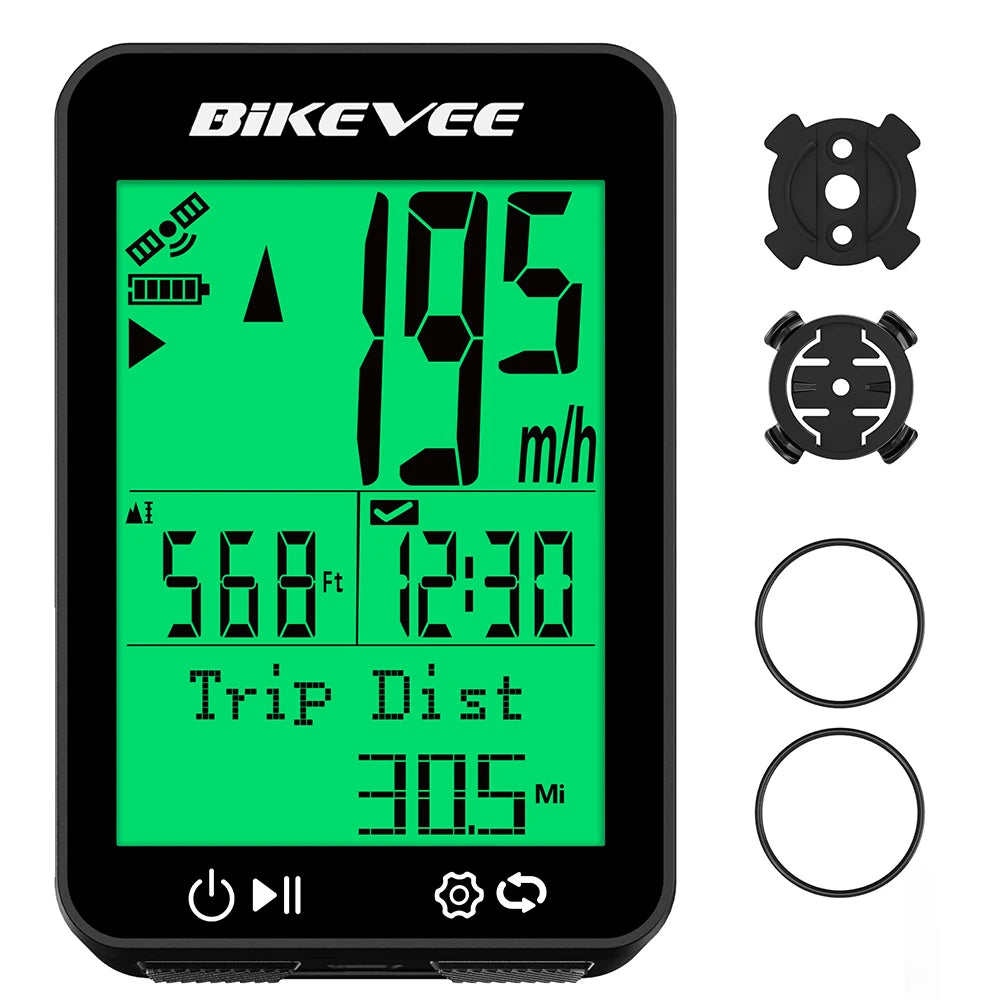 Bikevee Multi Language Wireless Bike GPS Cycling Computer With Backlight