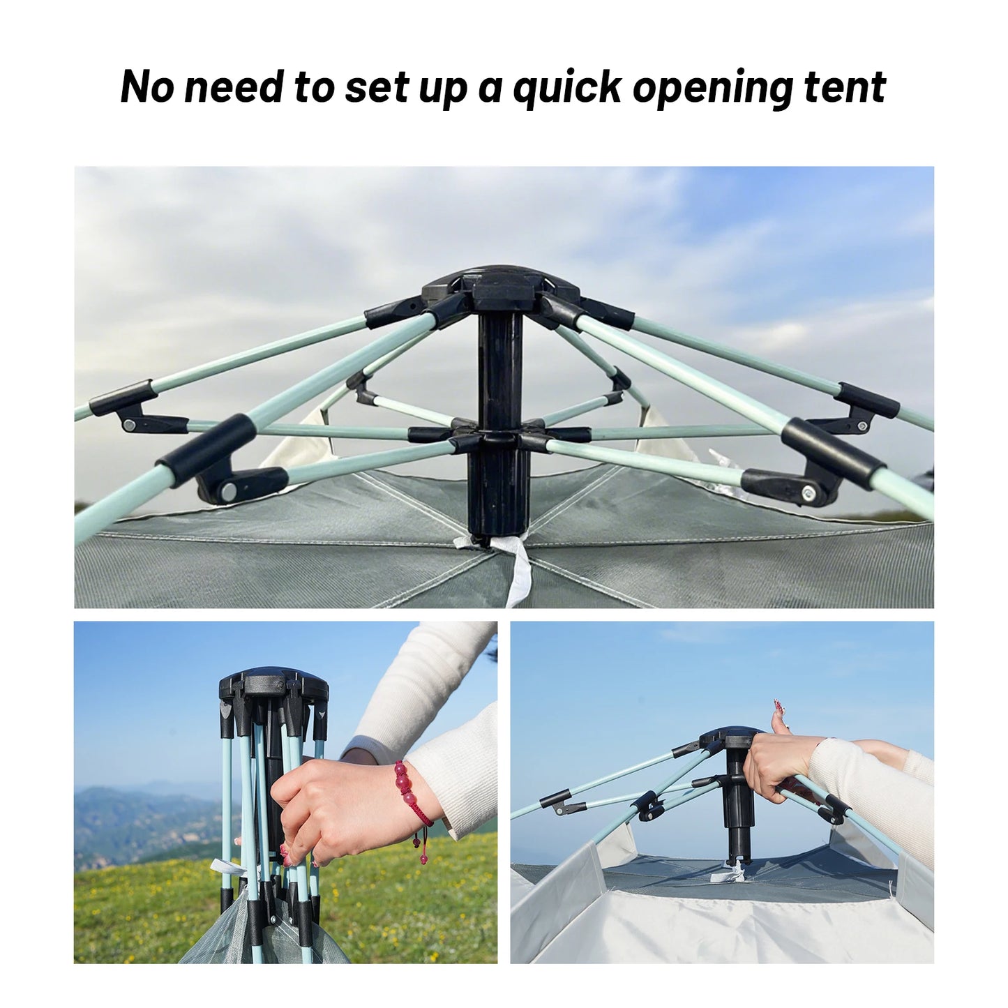 Pakicetus Spherical Hexagonal Camping Tent Quick Set Design