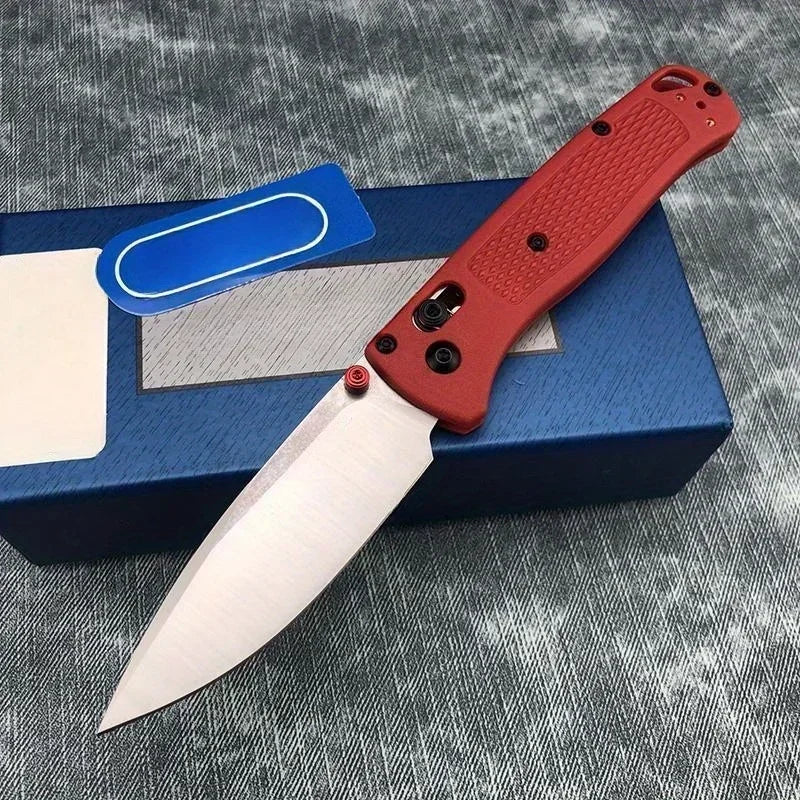 DIY Supplies EDC Folding Knife Manual Open Satin Nylon Handle