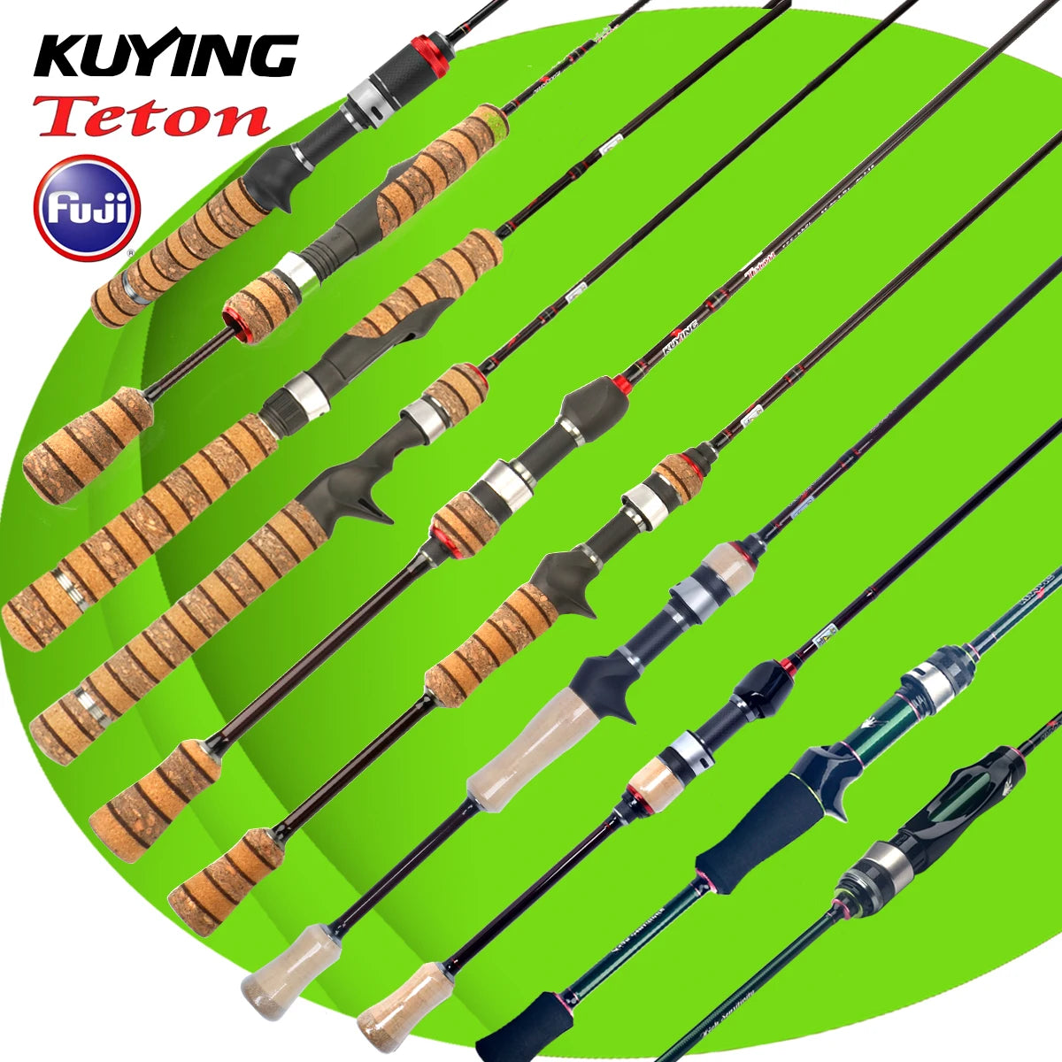 KUYING TETON Spinning Casting Rod For Fishing Lure BFS Pole