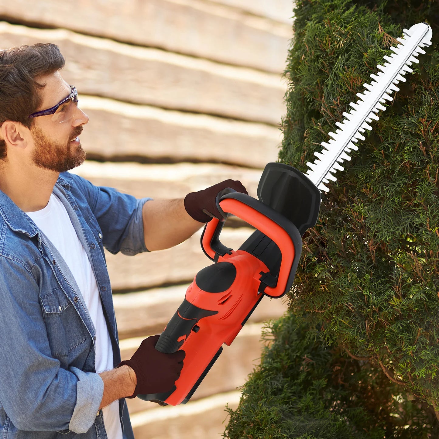 Cordless Hedge Trimmer 22-Inch With 3.0Ah Battery Charger