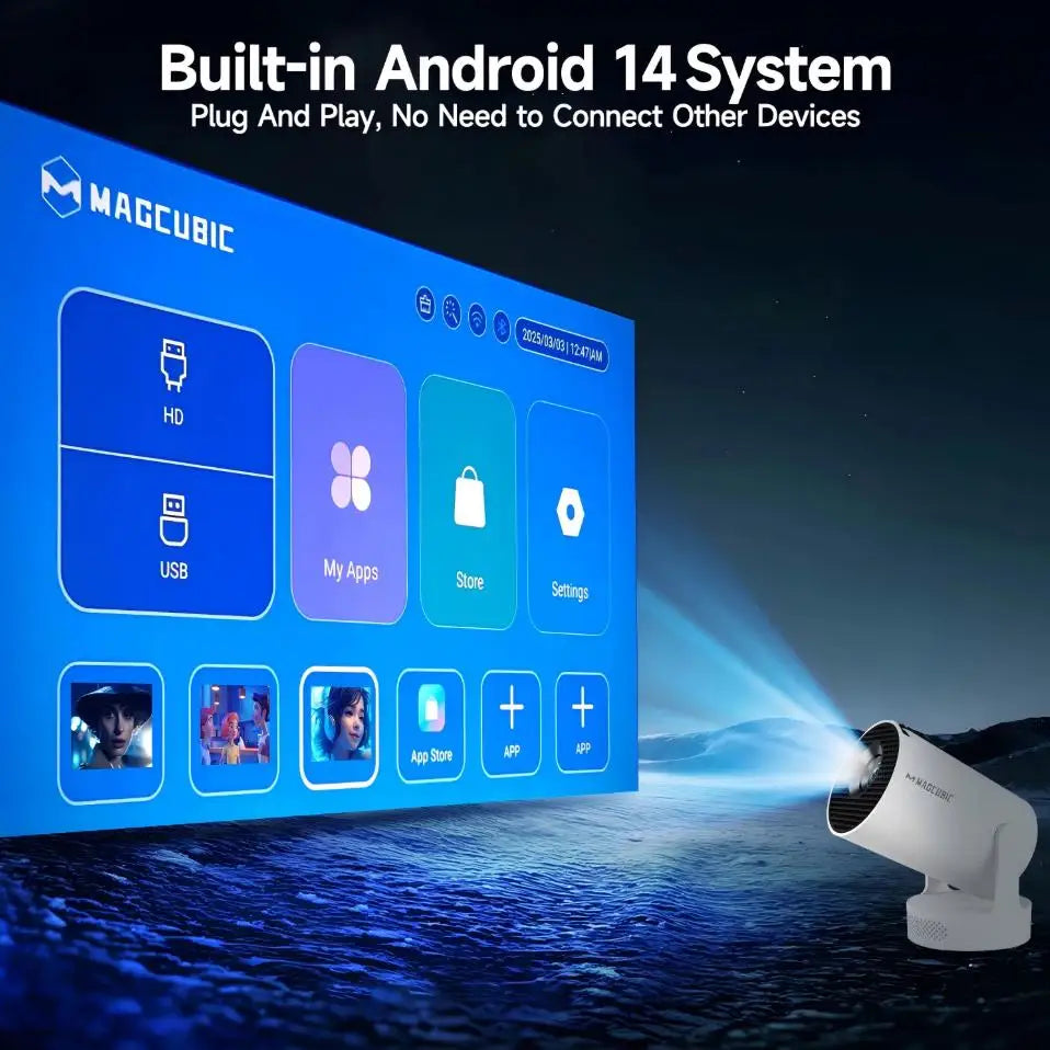 Magcubic HY300Pro Voice Control 8K 8000 Lumens Android 14 Projector