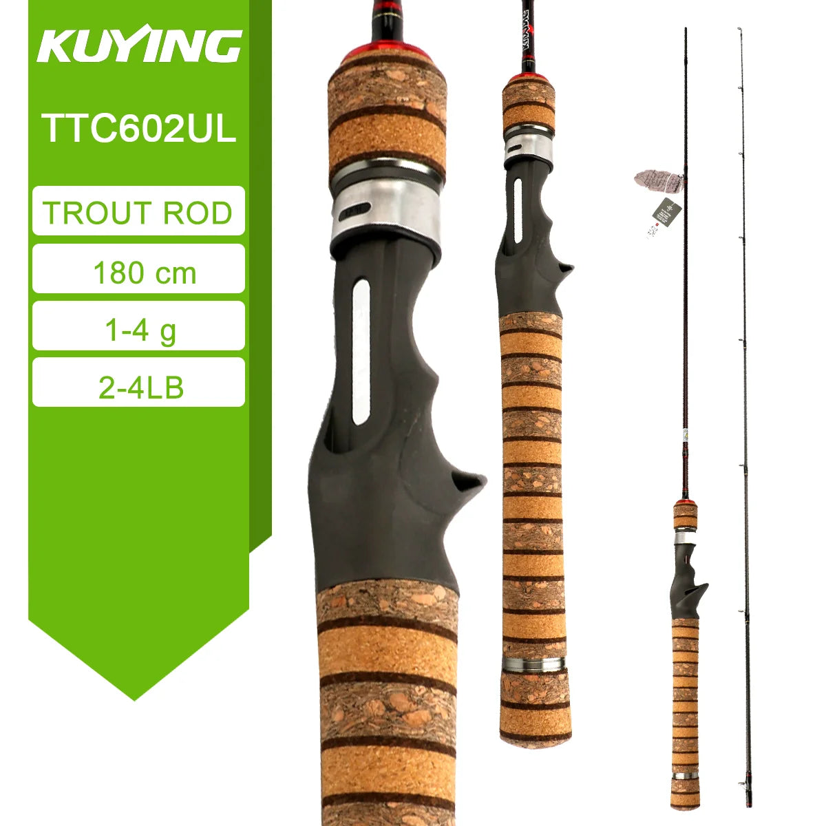 KUYING TETON Spinning Casting Rod For Fishing Lure BFS Pole