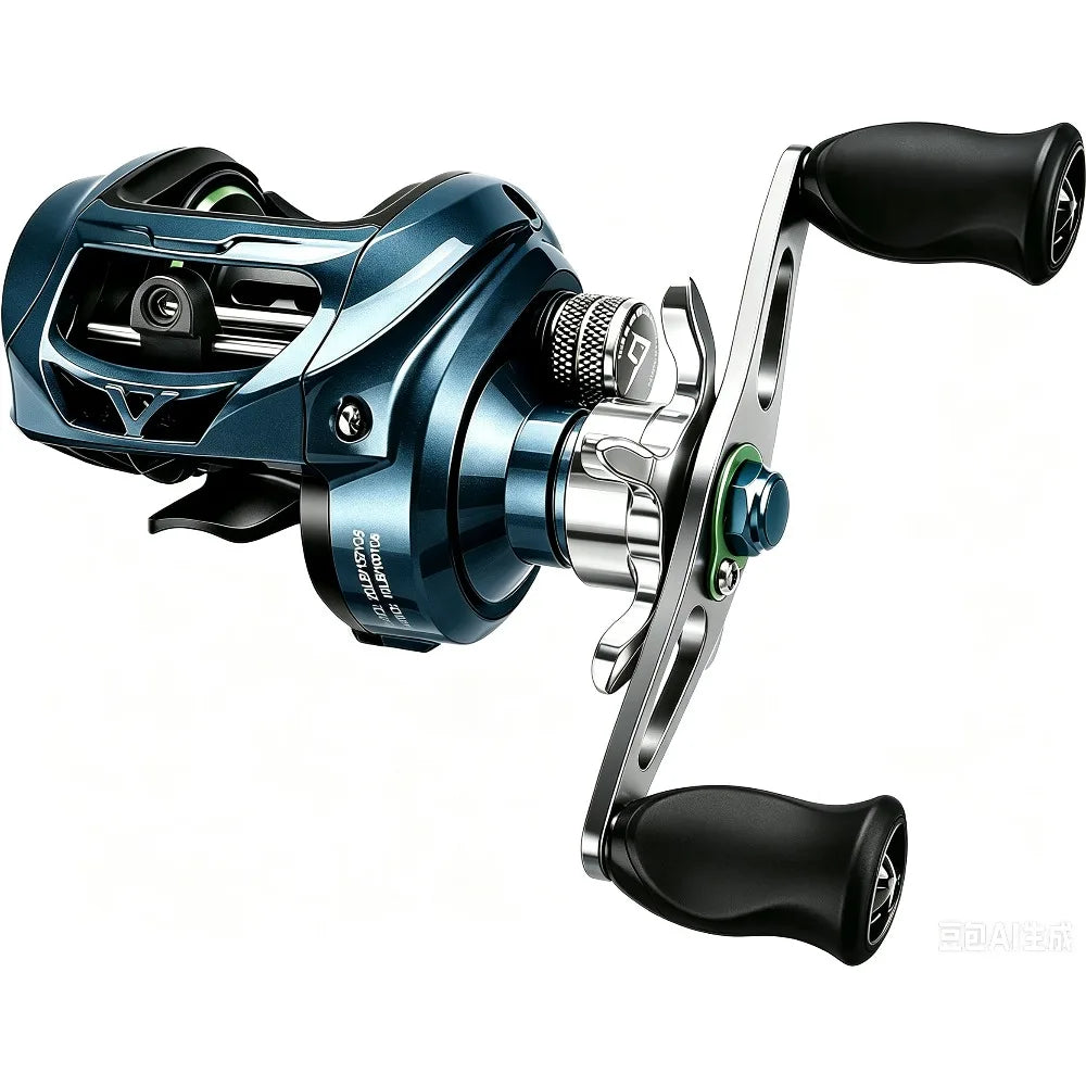 Ultra Light Baitcasting Reel Compact Low Profile Magnetic Brake For Bass