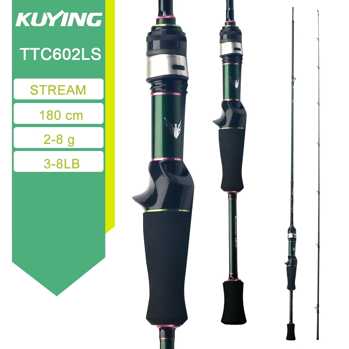 KUYING TETON Spinning Casting Rod For Fishing Lure BFS Pole