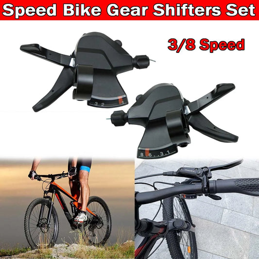 MTB Brake Levers Shifter Set For Shimano Three Eighths Cables