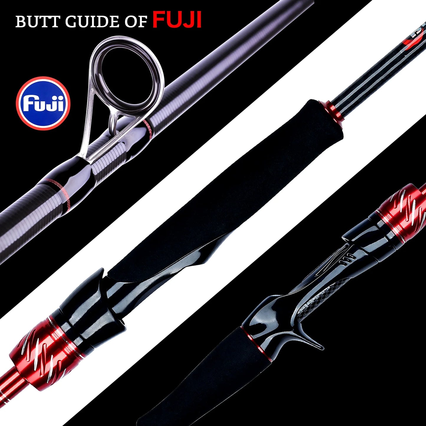 Biutifu Carbon Fishing Rod For Travelers Spinning Casting Rod