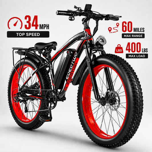 EOEOTWO 1500W Fat Tire All Terrain Electric Bike For Adults