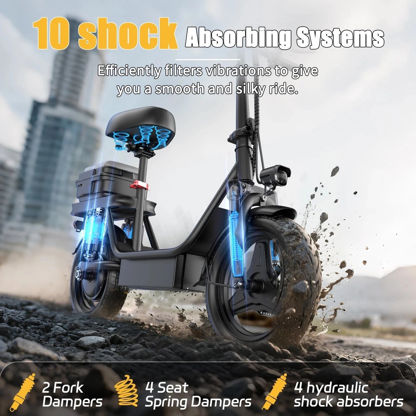 UPlee GQ8 Folding Electric Bike With 250W Motor For Adults