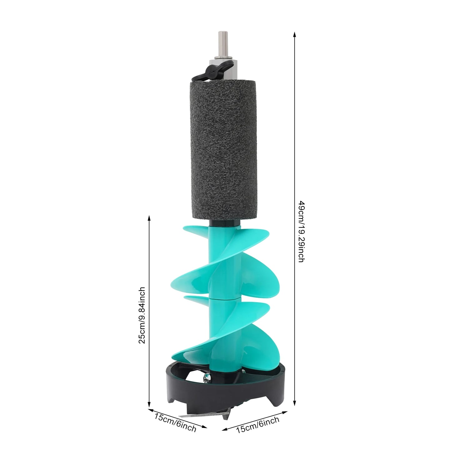 Floating Ice Drill Auger With Stainless Steel Blades And Protective Cover