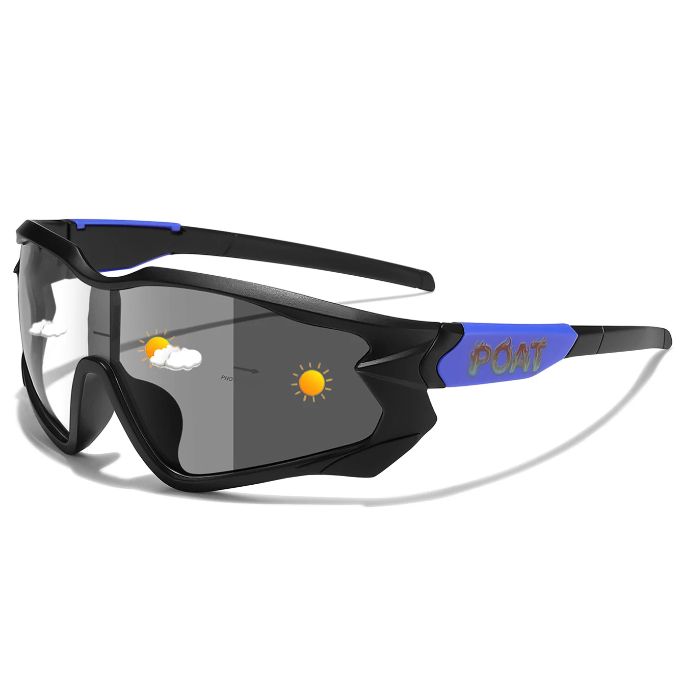 Photochromic Cycling Sunglasses Unisex For MTB Running And Fishing