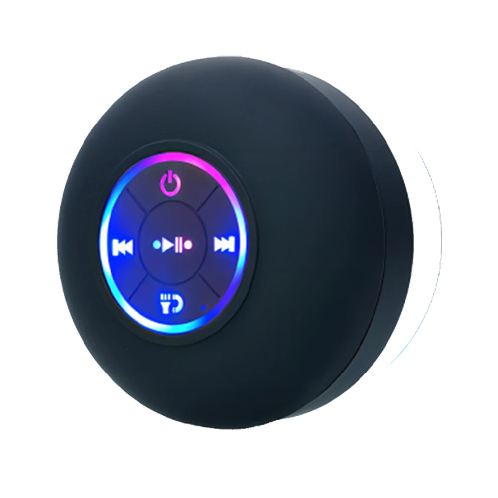 Outdoor Portable Bluetooth Speaker with LED Light IPX4 Waterproof