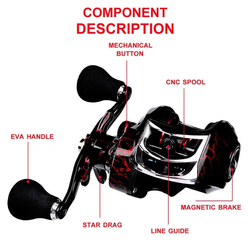 Spinning Reels 7 To 1 Gear Ratio Eighteen Ball Bearings
