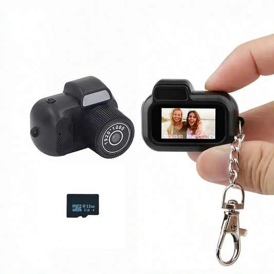 1080P Mini Keychain Camera Portable Recorder Wide Angle
