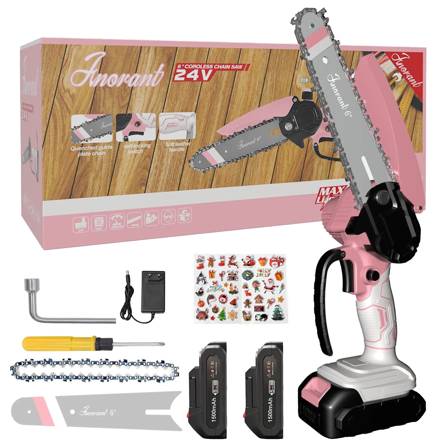 Portable Mini Cordless Chainsaw With Dual Batteries