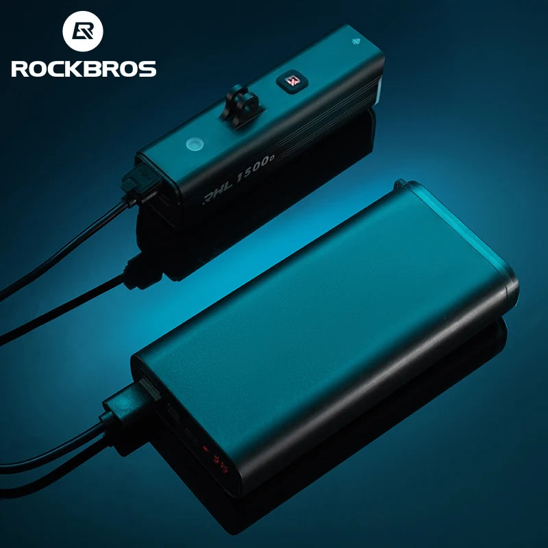 Rockbros 1500LM Aluminum Front Bike Light Type C Charging