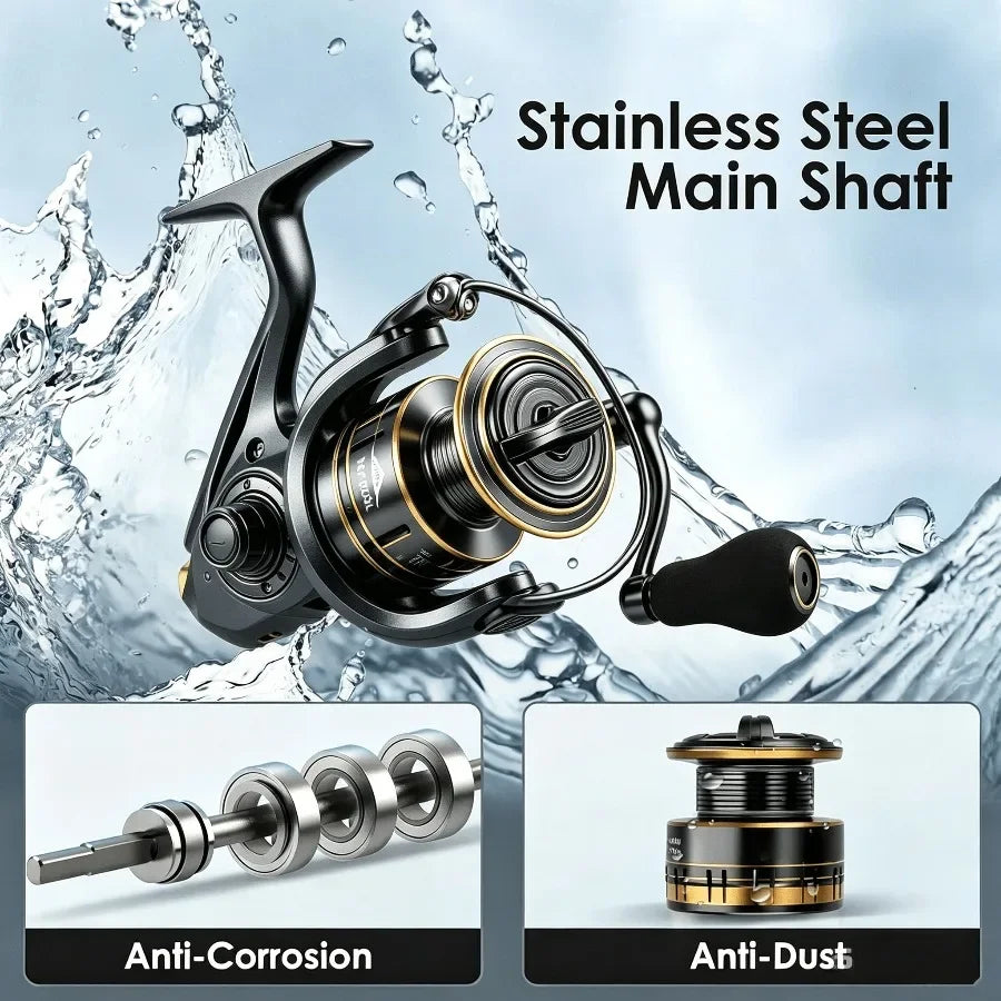 Spinning Reel 9 Plus 1 Bearings Carbon Fiber Ultralight Saltwater
