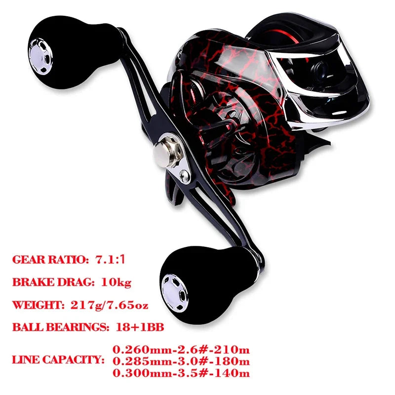 Spinning Reels 7 To 1 Gear Ratio Eighteen Ball Bearings