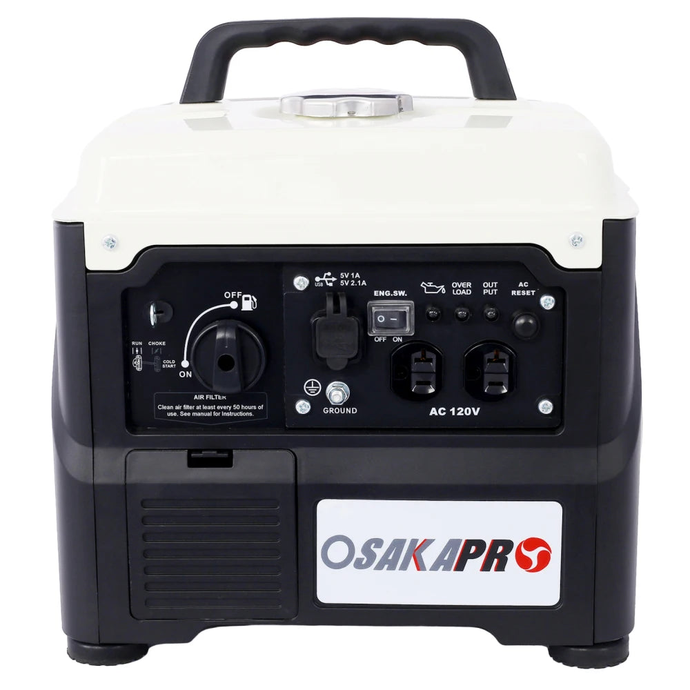 Portable Inverter Generator 1200W Quiet Eco Mode For Camping