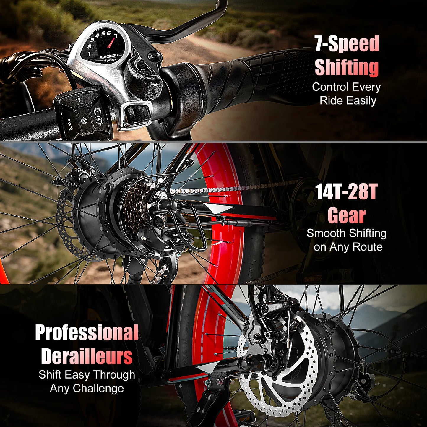 EOEOTWO 1500W Fat Tire All Terrain Electric Bike For Adults