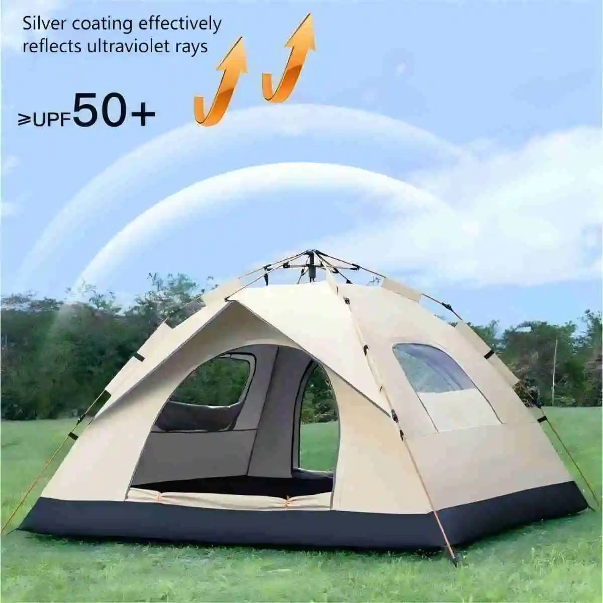 Pakicetus Outdoor Shelter Sunshade Automatic Opening Camping Tent