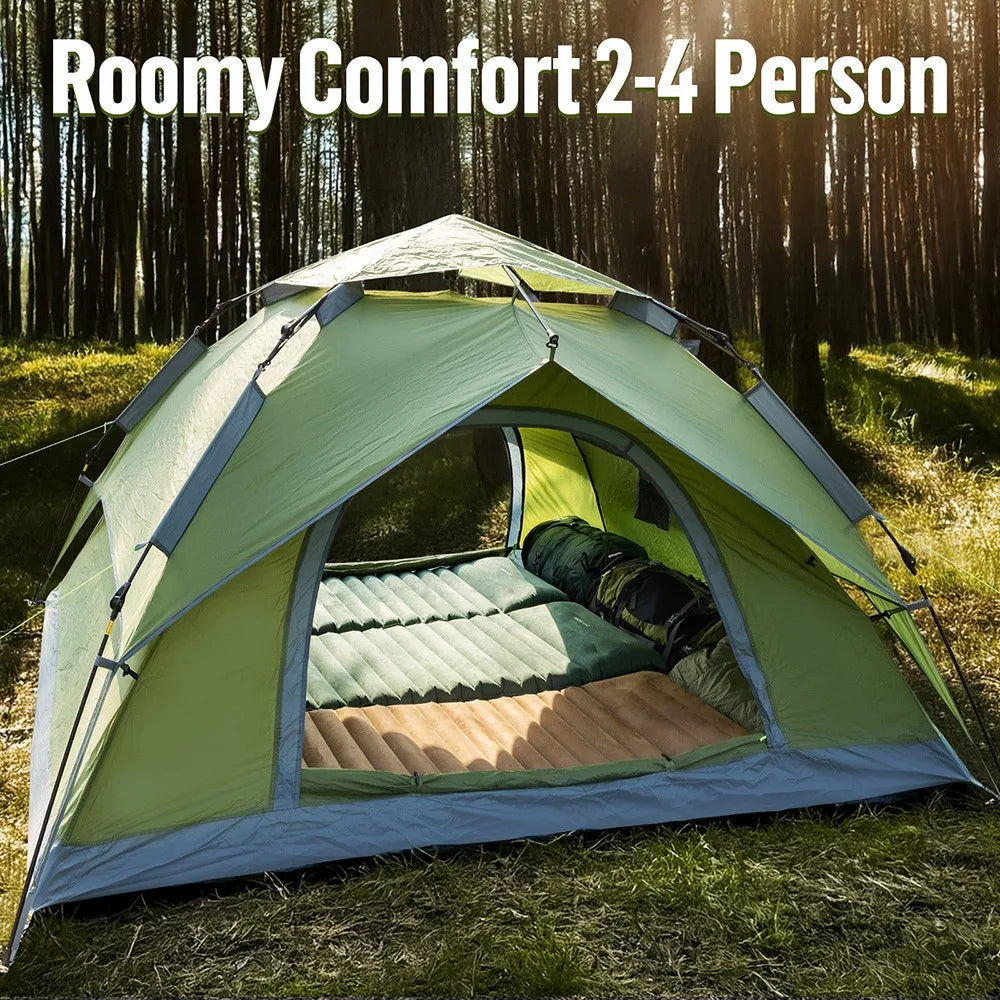 Night Cat Automatic Opening Beach Tent Rainproof Shelter with Rainfly