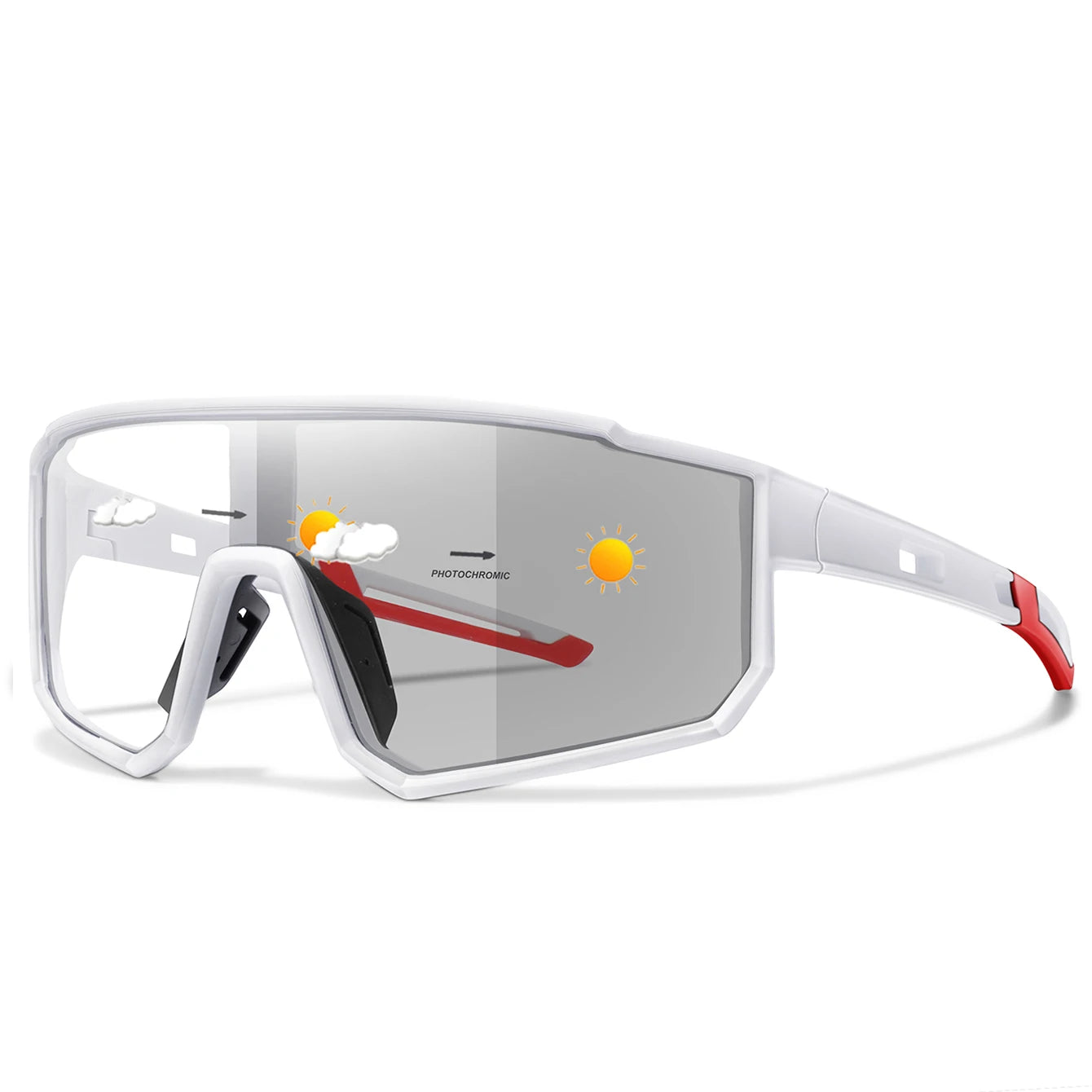 Photochromic Cycling Sunglasses Unisex For MTB Running And Fishing